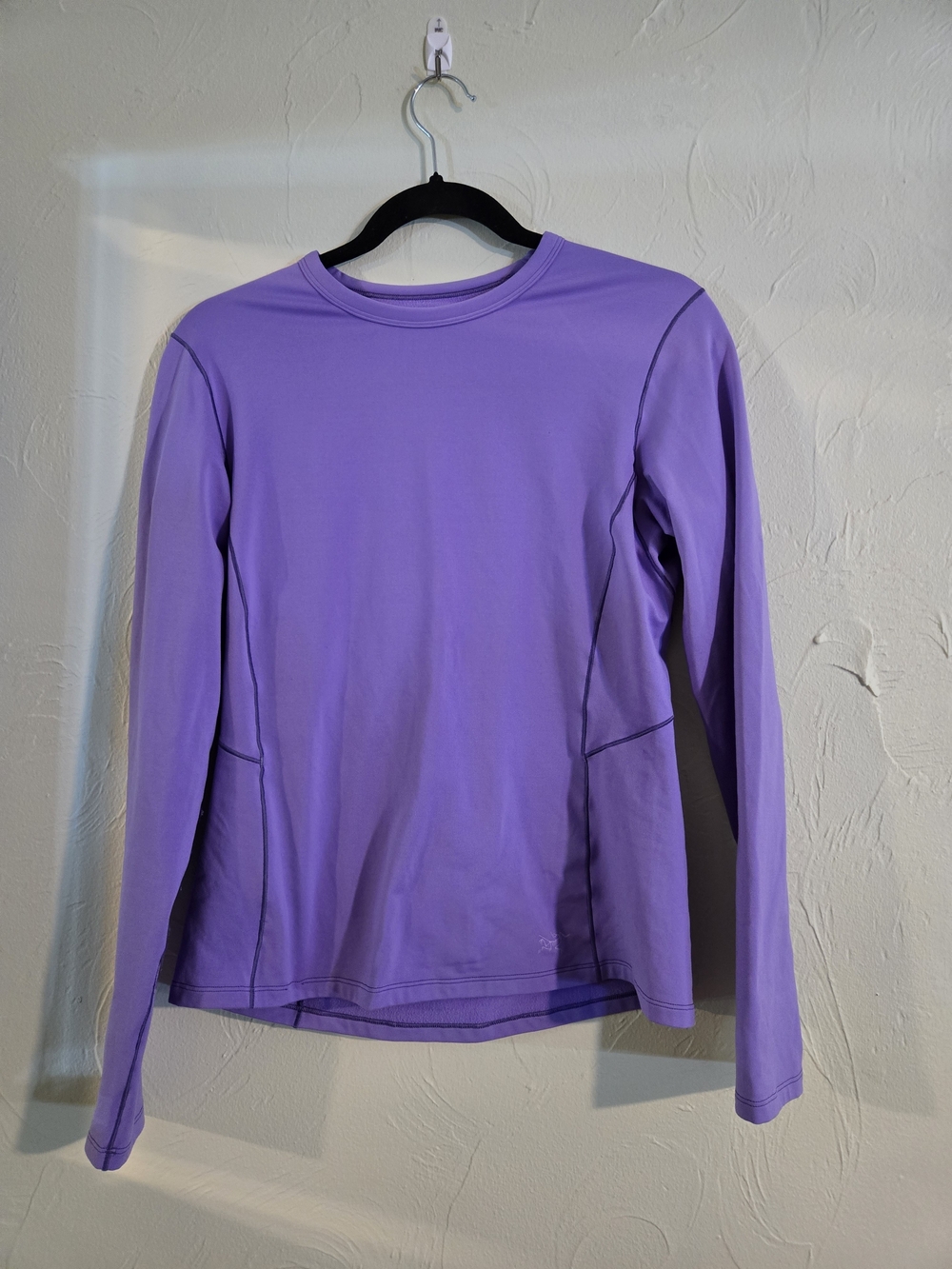 Arc'teryx Lavender Long Sleeve Crew Neck Top